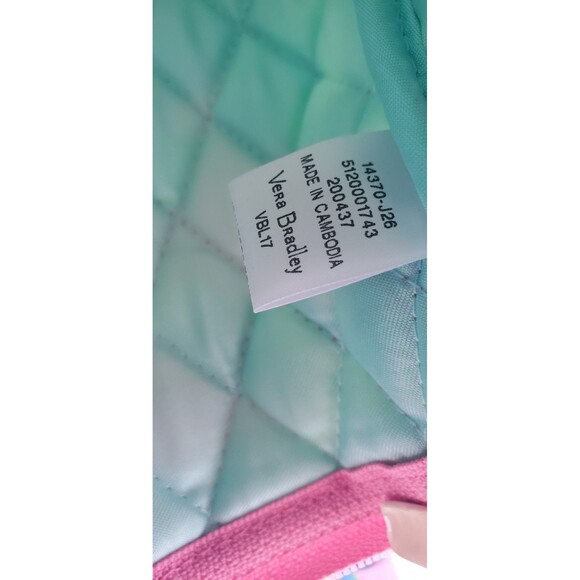 Vera Bradley Tropical Paradise Cosmetic Bag Two Piece Set Pink Floral Makeup - Picture 12 of 12